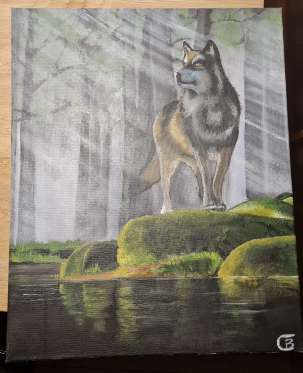 Schilderij De Wolf